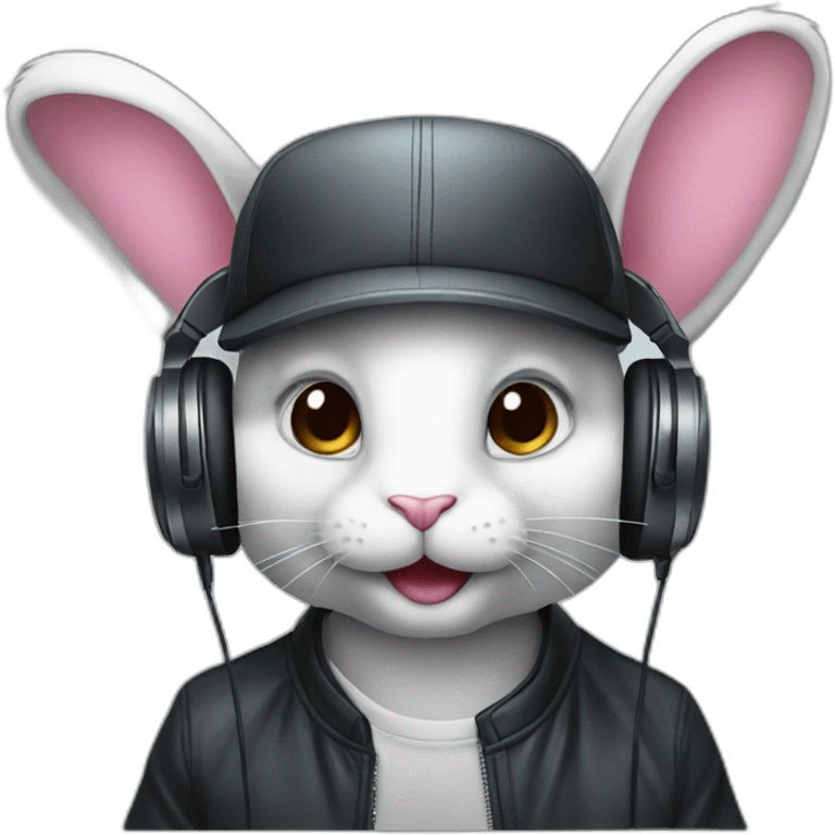 Dj rabbit emoji