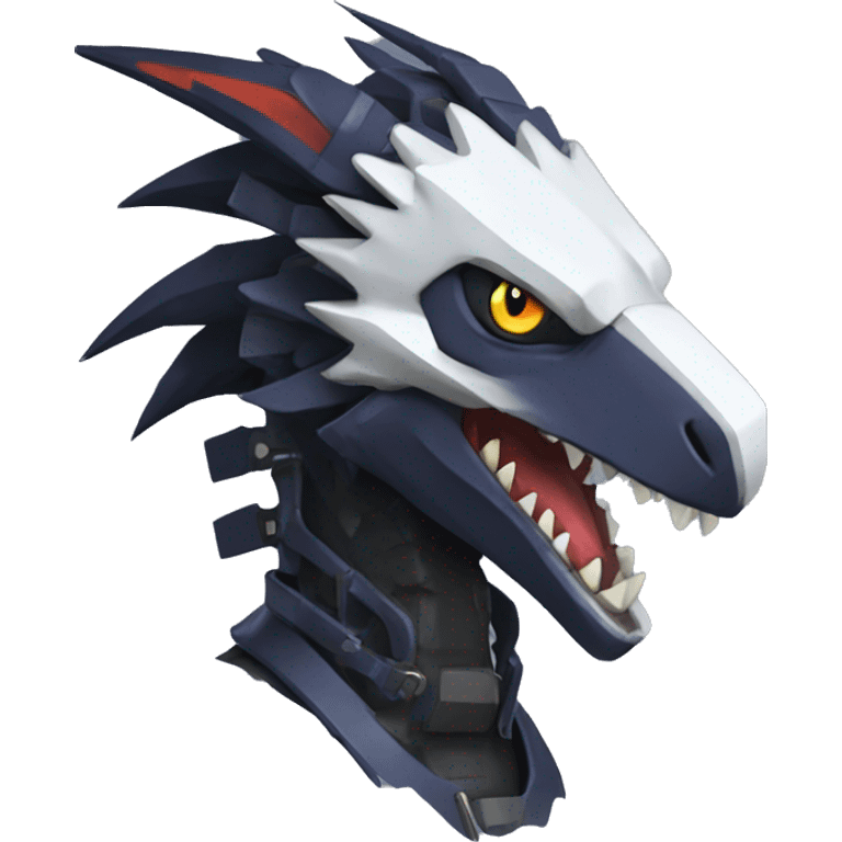 Edgy Futuristic Mechanical Sergal-raptor-nargacuga-vernid emoji