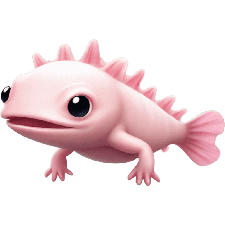 Cute axolotl  emoji