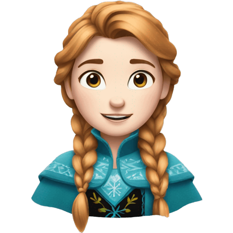 Anna from Frozen emoji