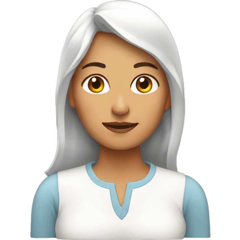 Mujer con frío  emoji