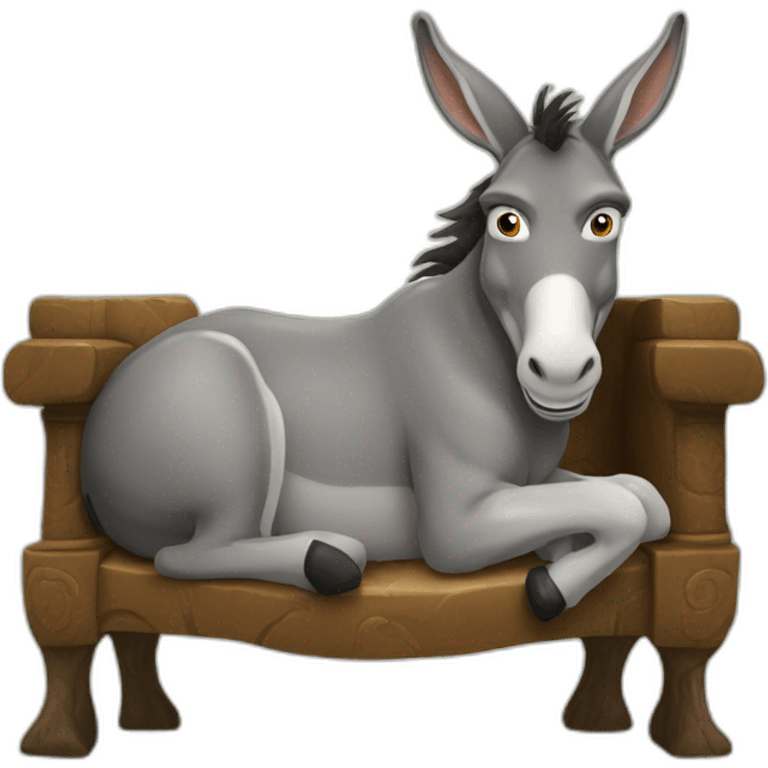 Donkey on trone emoji