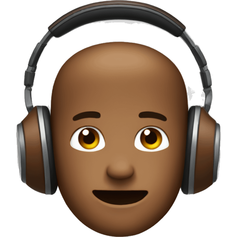 Brown Marshall headphones  emoji