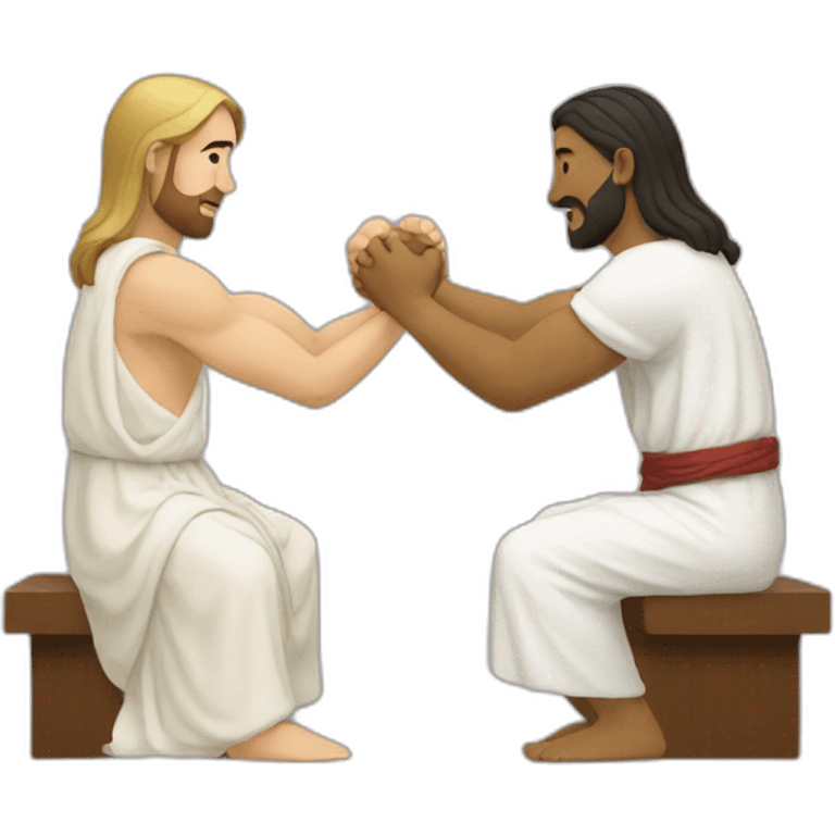 jesus-and-buddha-arm-wrestling emoji