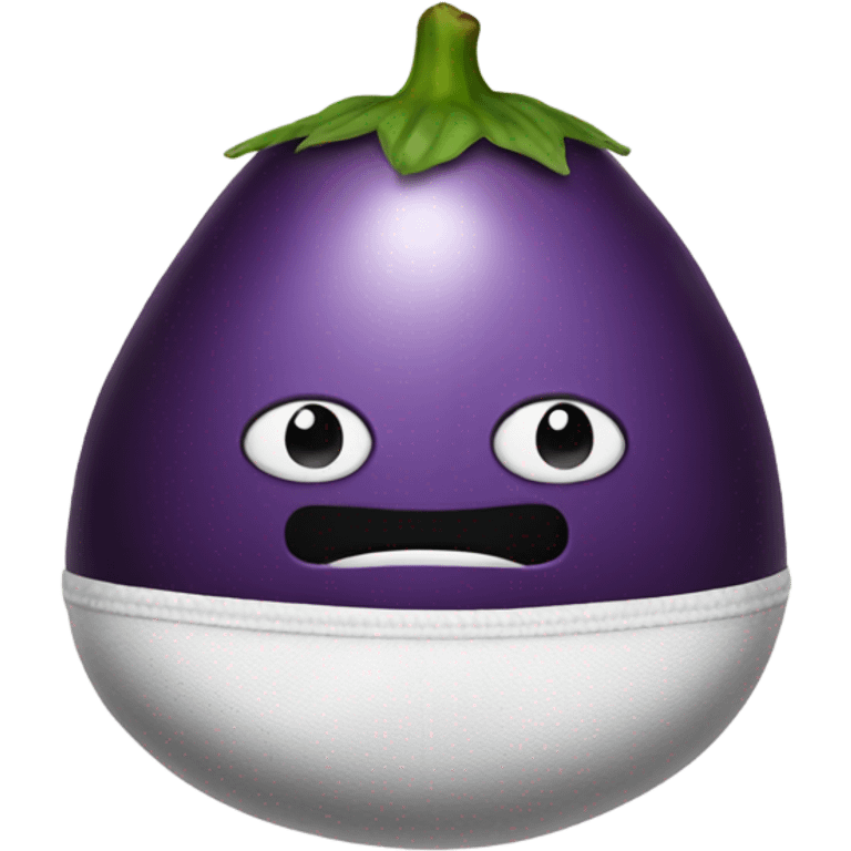 Eggplant in underwear emoji