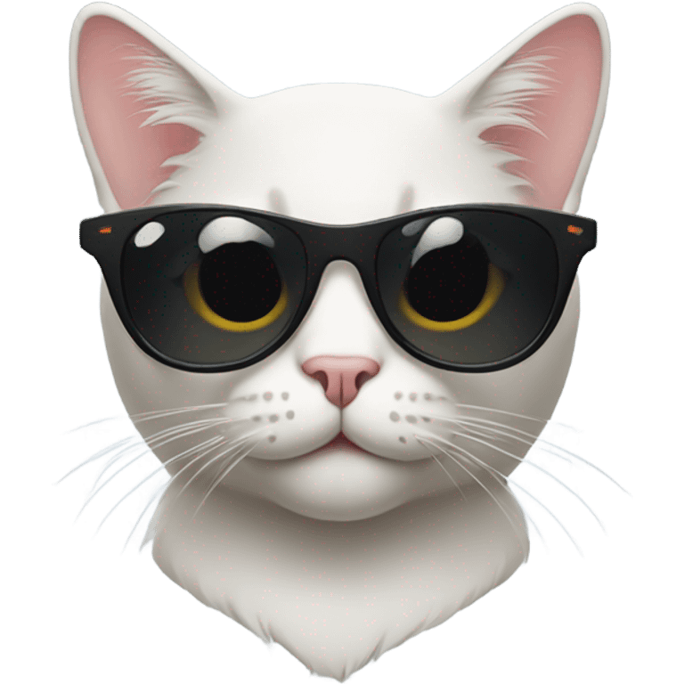 Cat with sunglasses  emoji