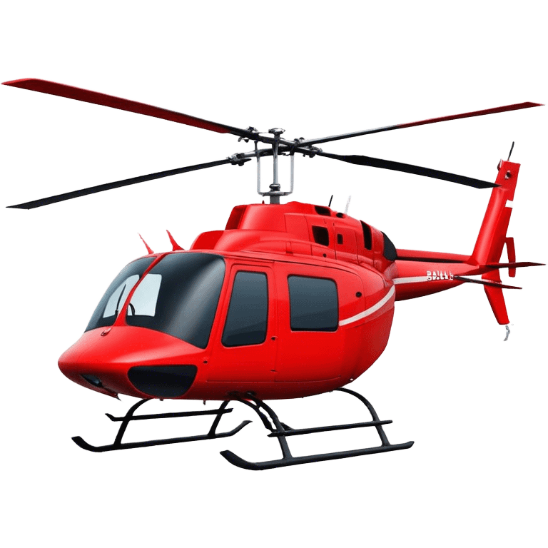 Bell 206 - Bell Helicopter (Model Year: 2021) (Iconic colour: Red) emoji