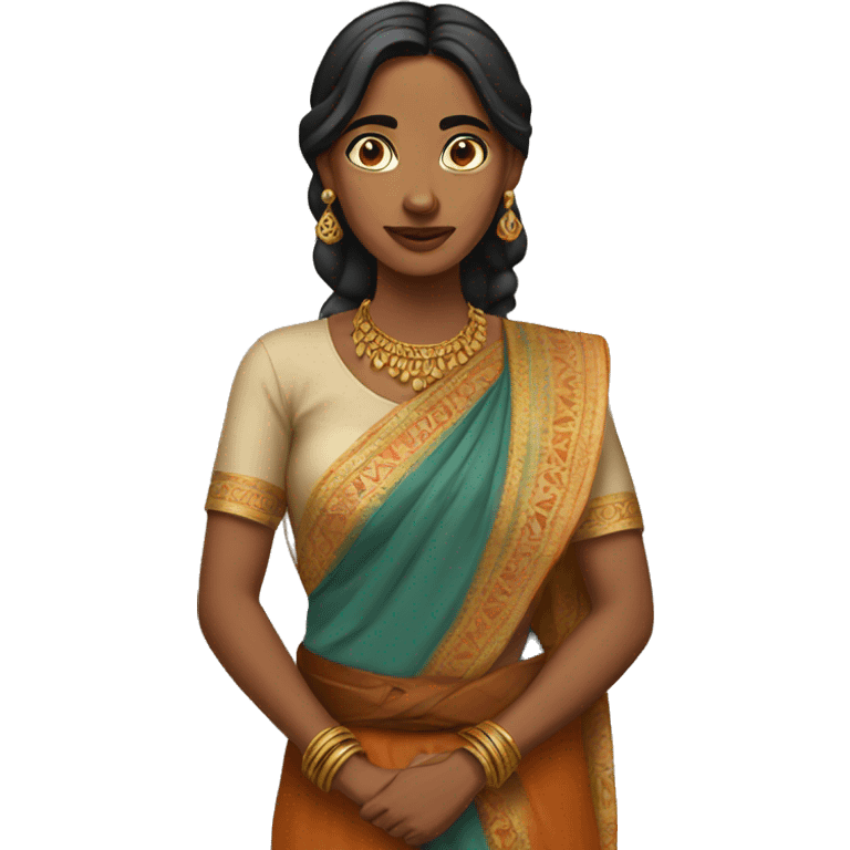 indian woman ethnic emoji emoji