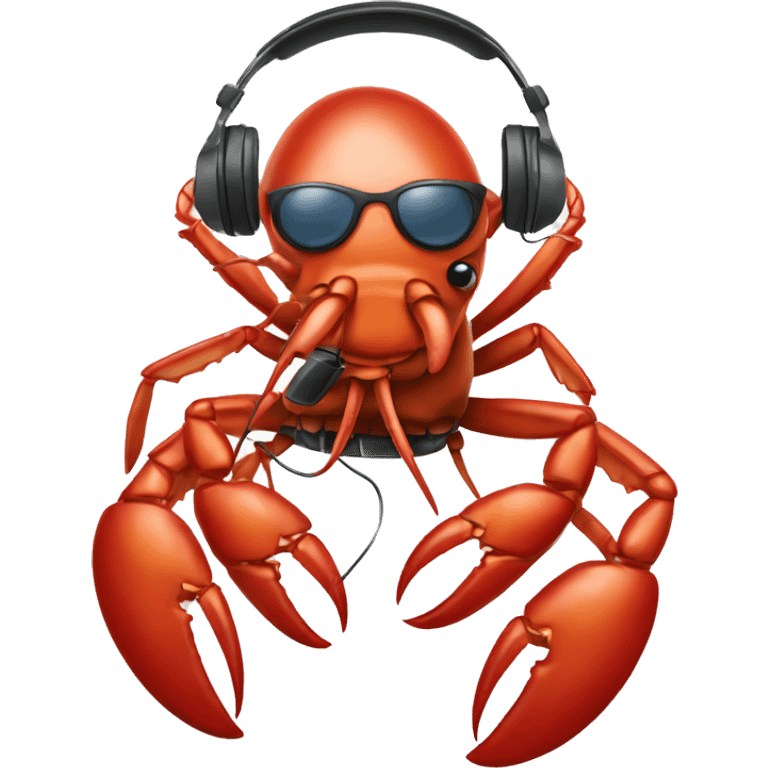 Lobster doing tech support with a headset emoji