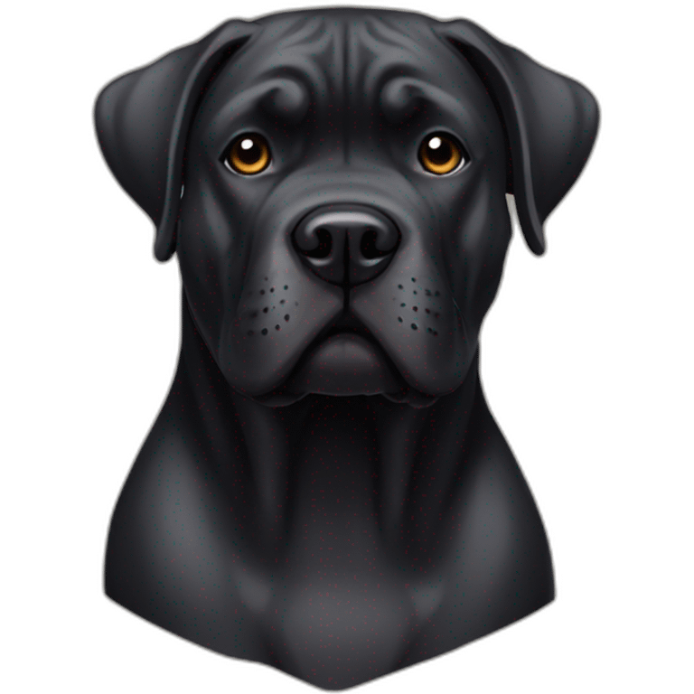 Black cane Corso emoji