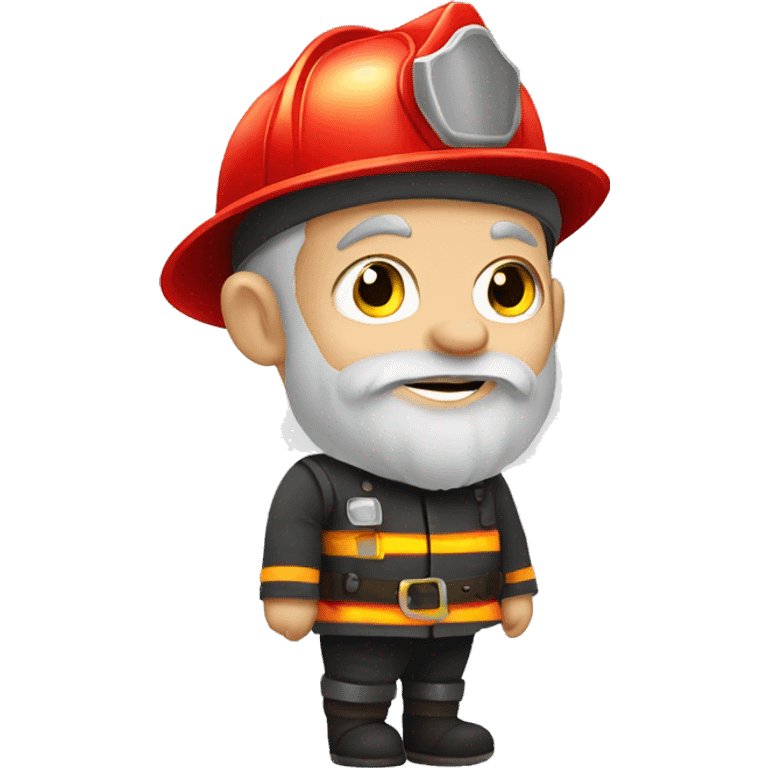 Dwarf as fireman emoji