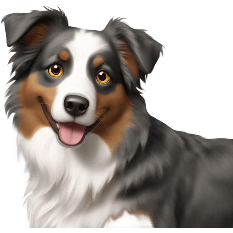 Brindles Australian shepherd dog emoji