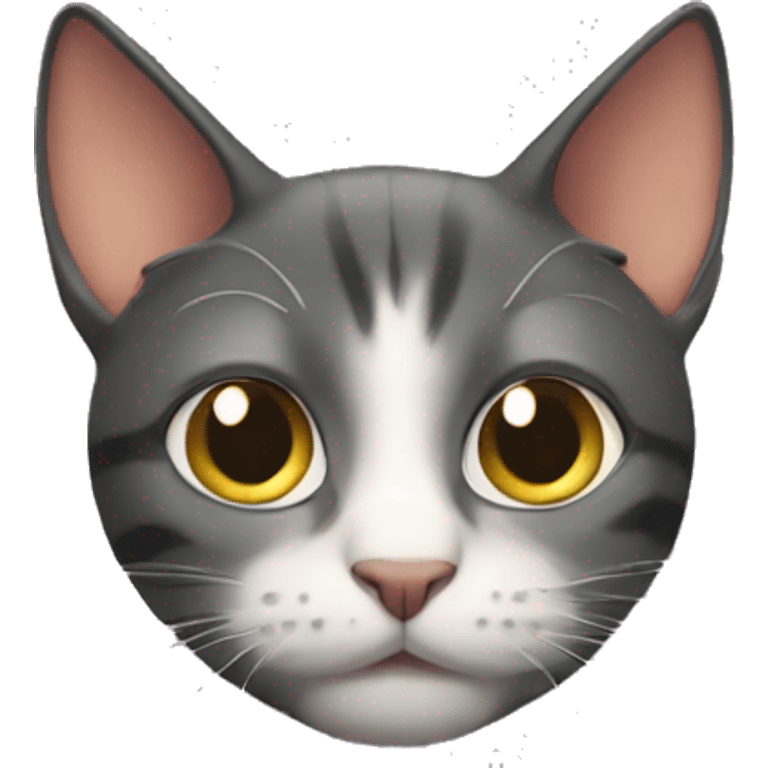 A very suspicious cat emoji