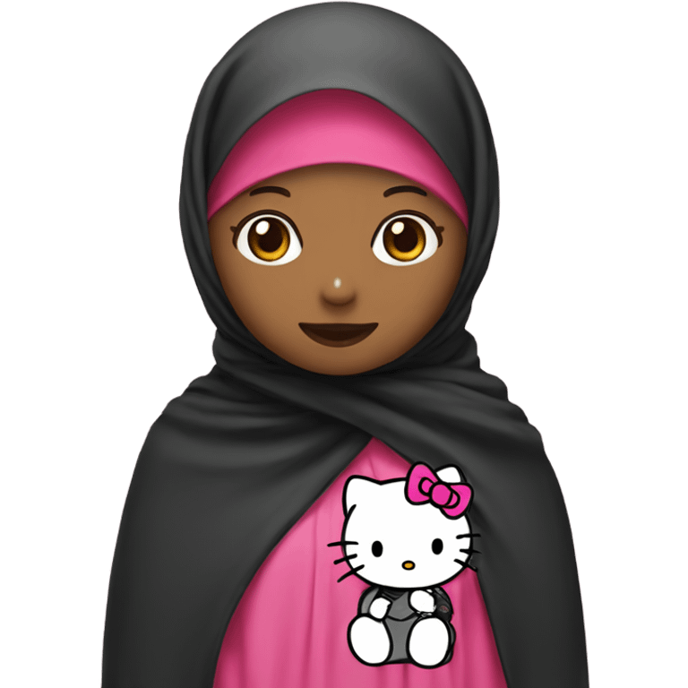 Hello-kitty hello-kitty with hijab emoji