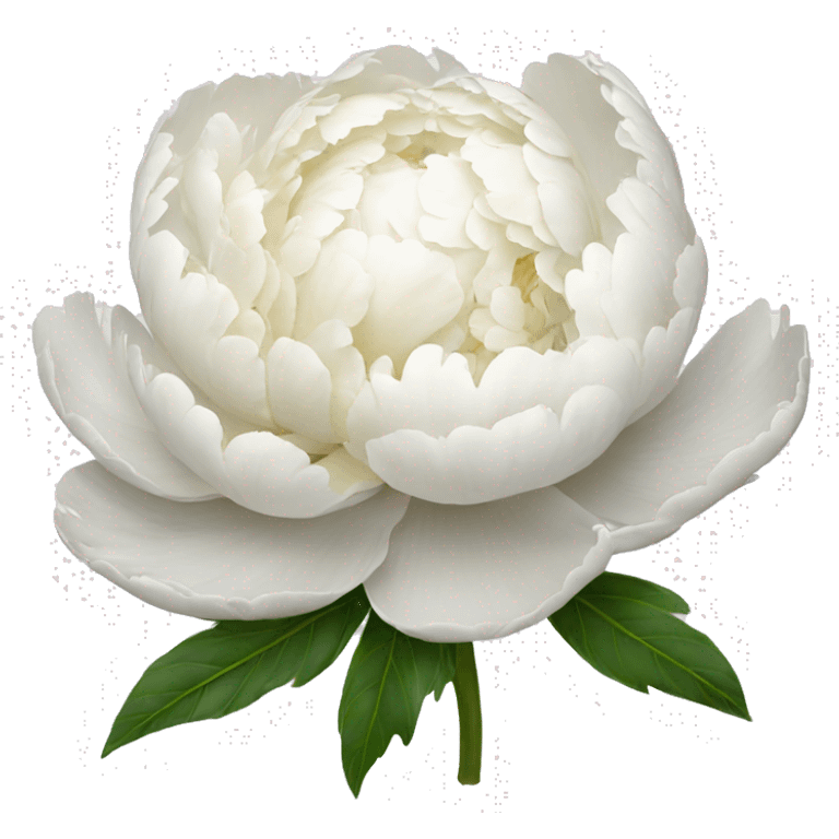 white peony  emoji