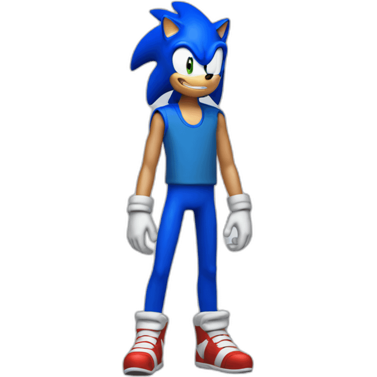 Sonic the human man emoji