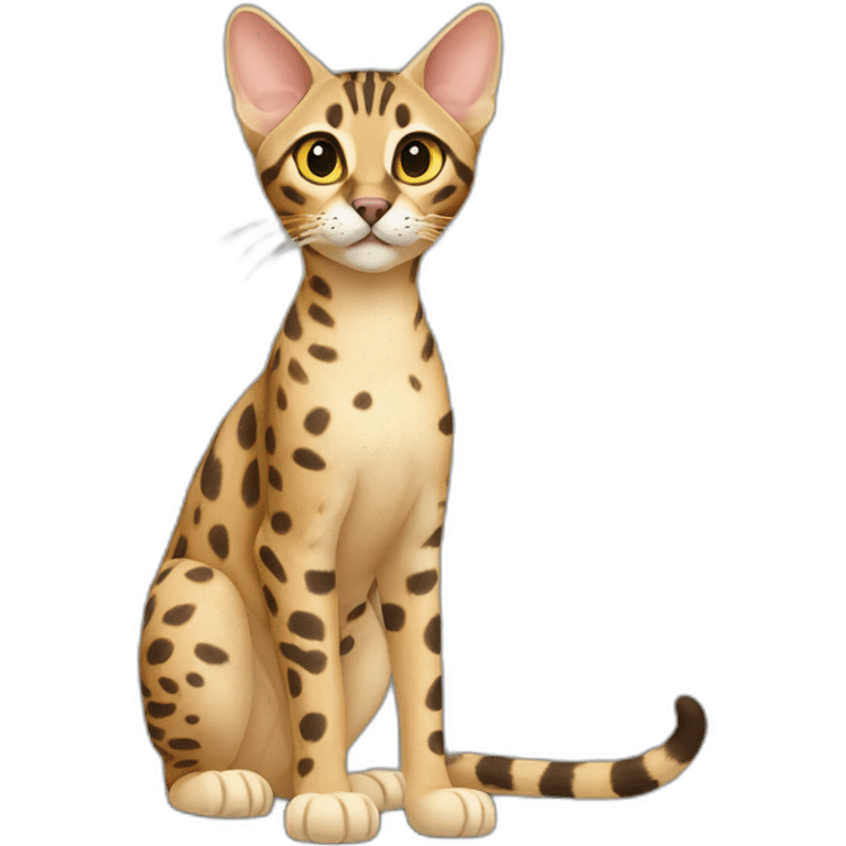 Savannah Cat Full Body emoji