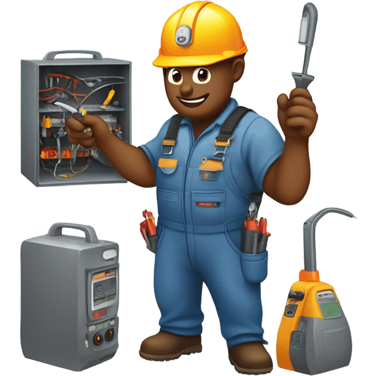 Furnace repair technician  emoji