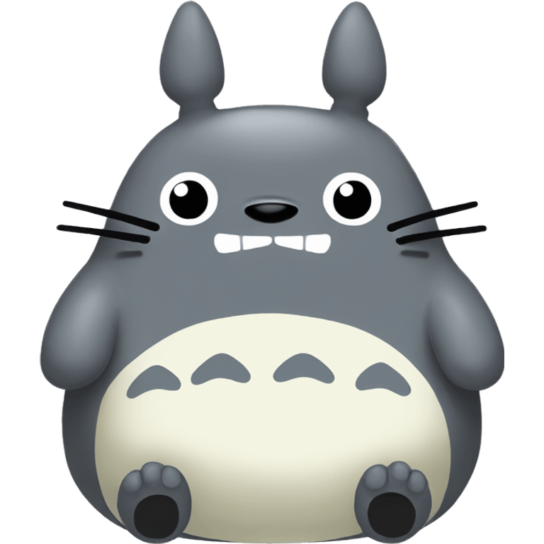 Totoro fluffy stuff toy emoji