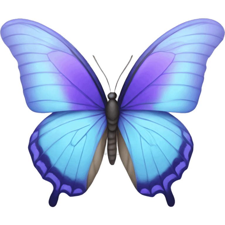 Purple and baby blue Butterfly emoji