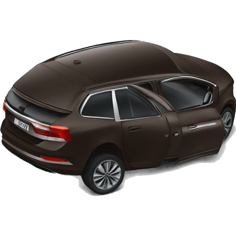 Dark brown skoda superb emoji