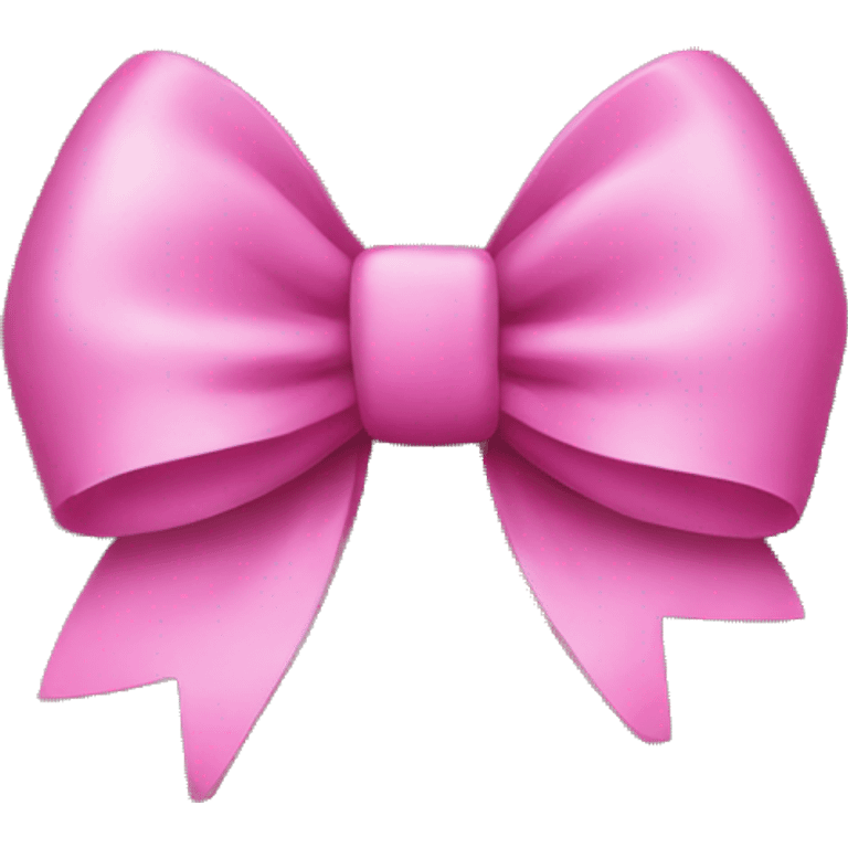 Pink bow on stone face emoji