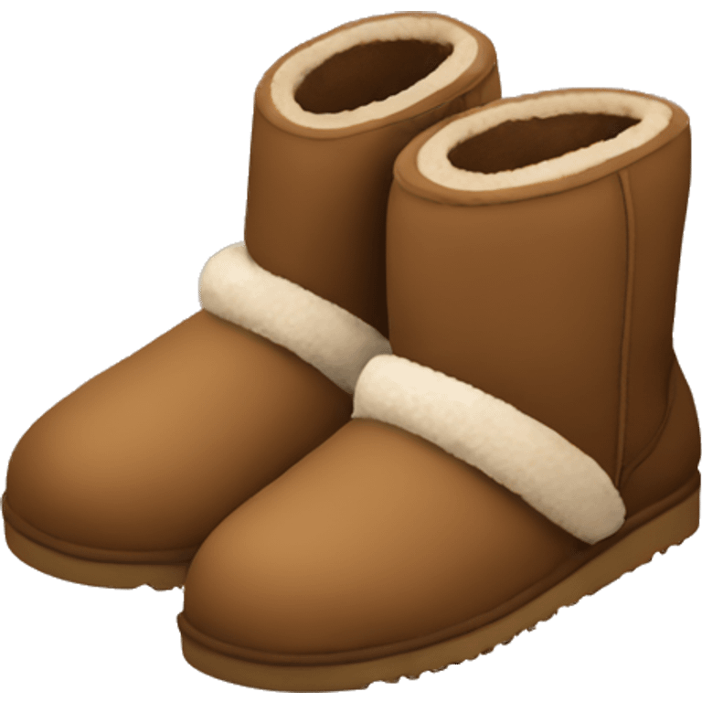 Brown ugg shoes emoji