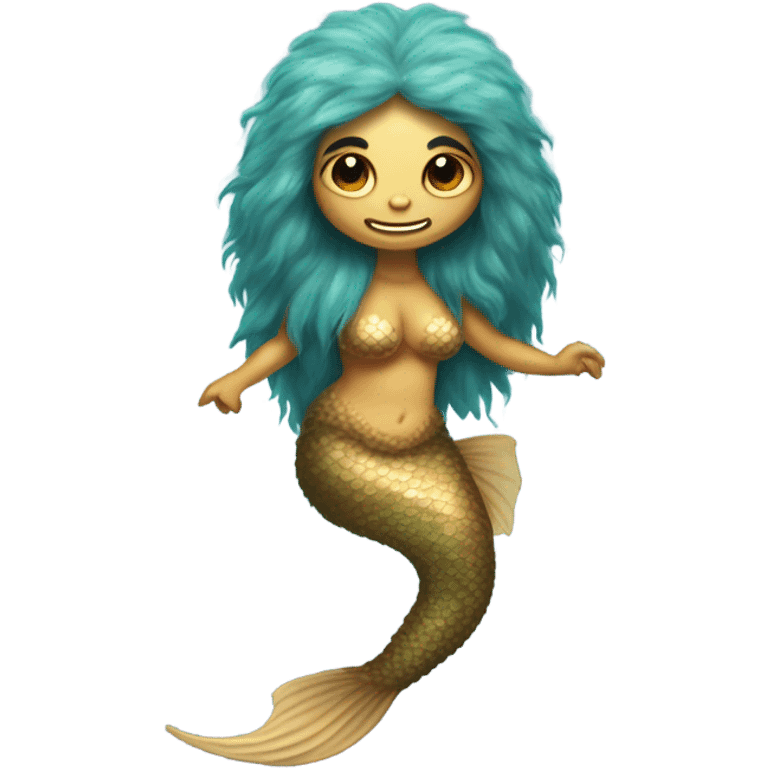 Sasquatch mermaid  emoji