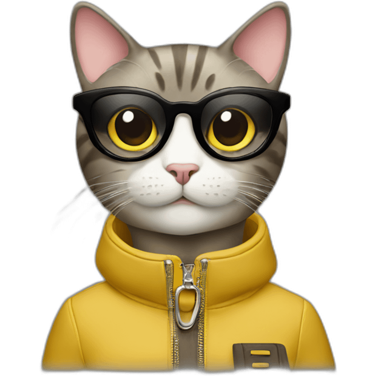 Fendi fashionable cat emoji