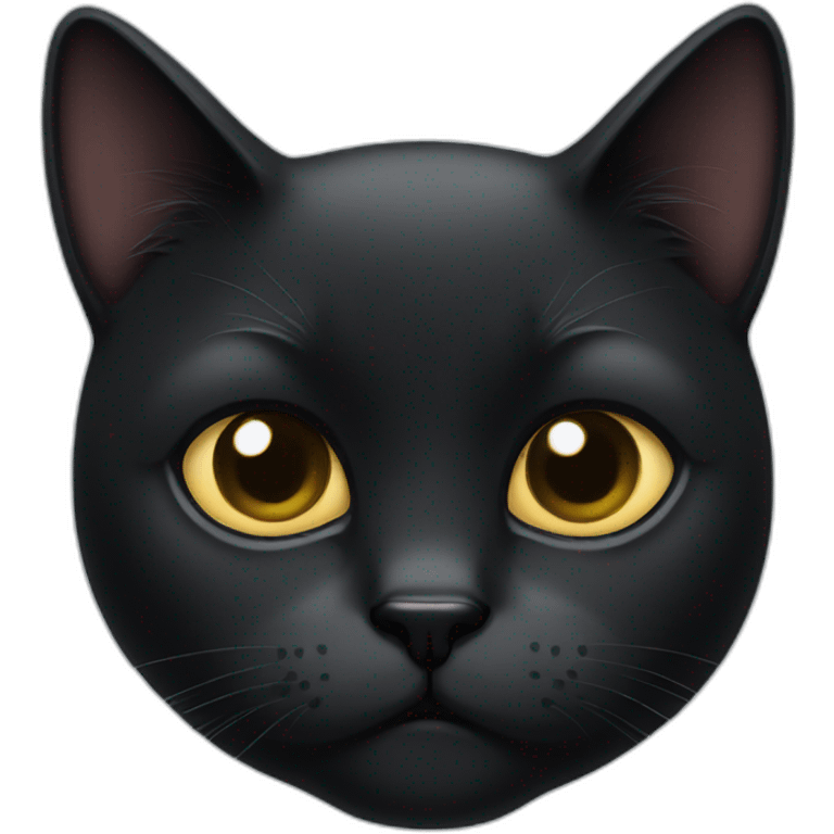 black cat face unamused emoji