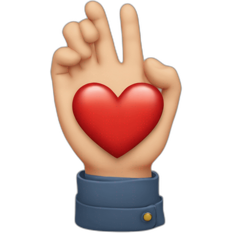 Coeur avec les mains emoji