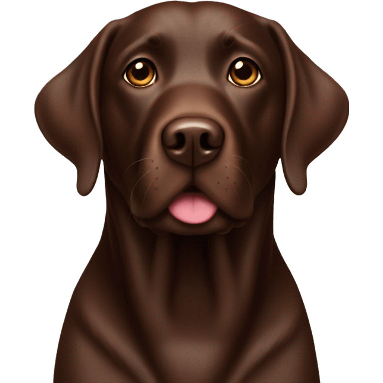 Chocolate Labrador  emoji