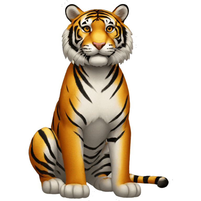 Big and tiger emoji