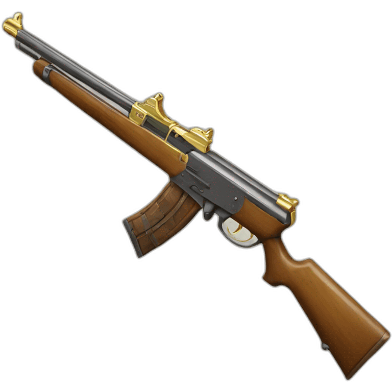 fusil de précision en or emoji