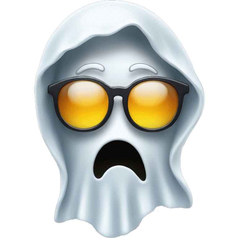 Ghost with sunglasses emoji