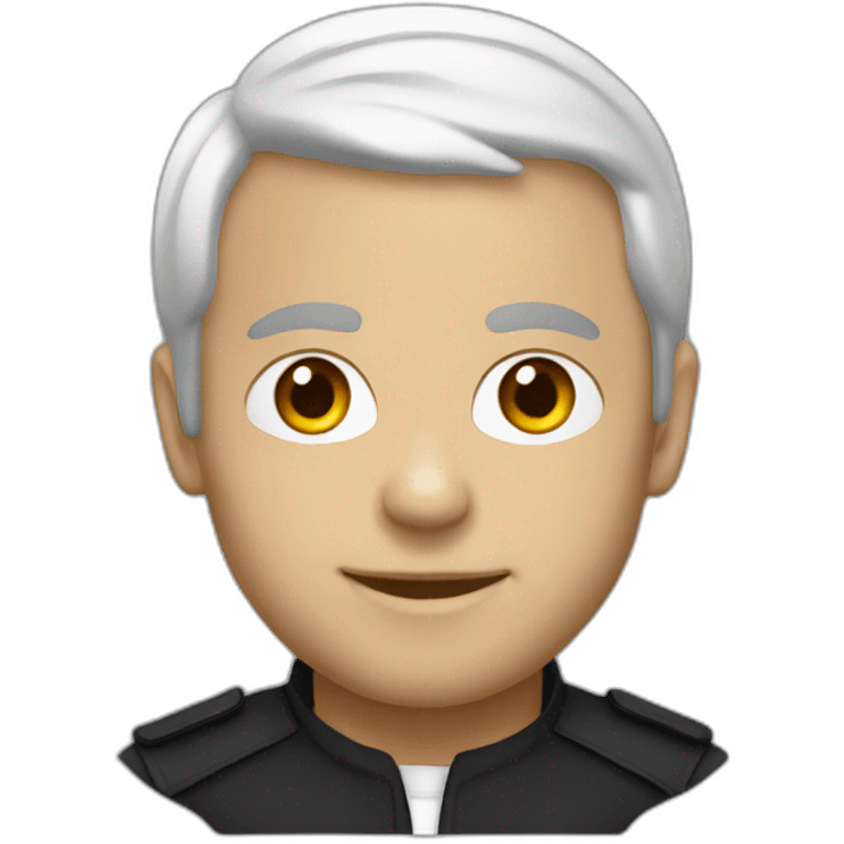 Macron-black emoji