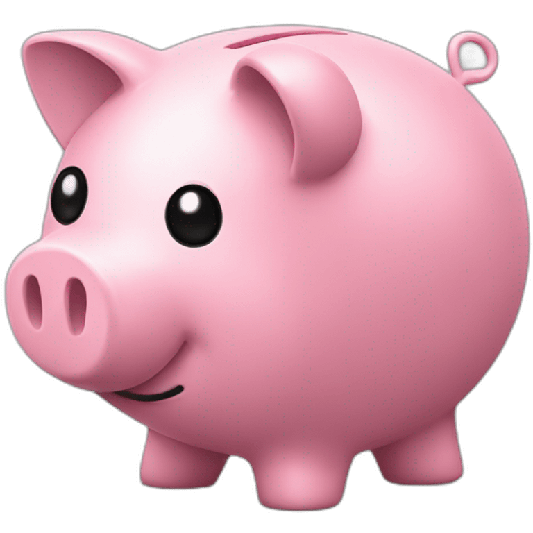 Piggy bank side view emoji