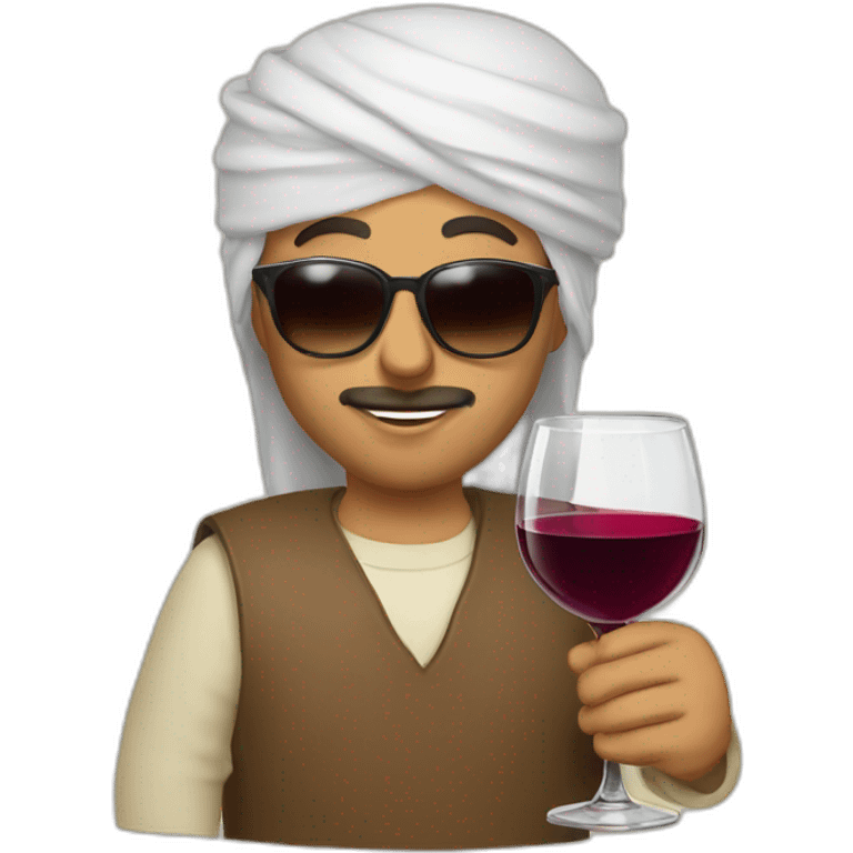 Eastern Irans with wine and sunglasses emoji