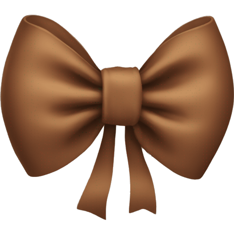 Brown bow emoji