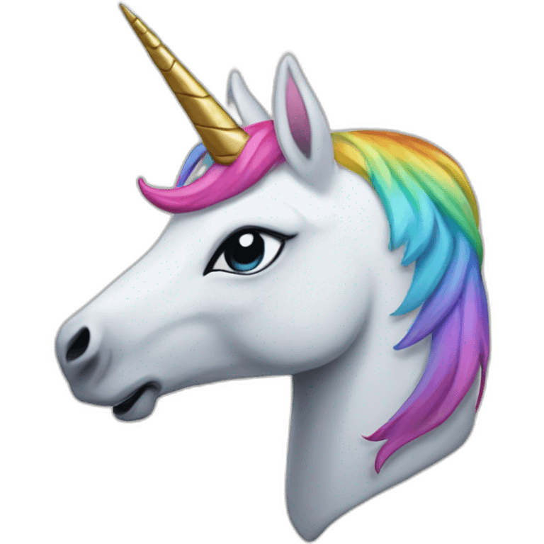 unicorn head yarmulke emoji