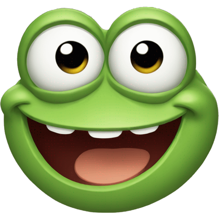 Pepe with happy face emoji