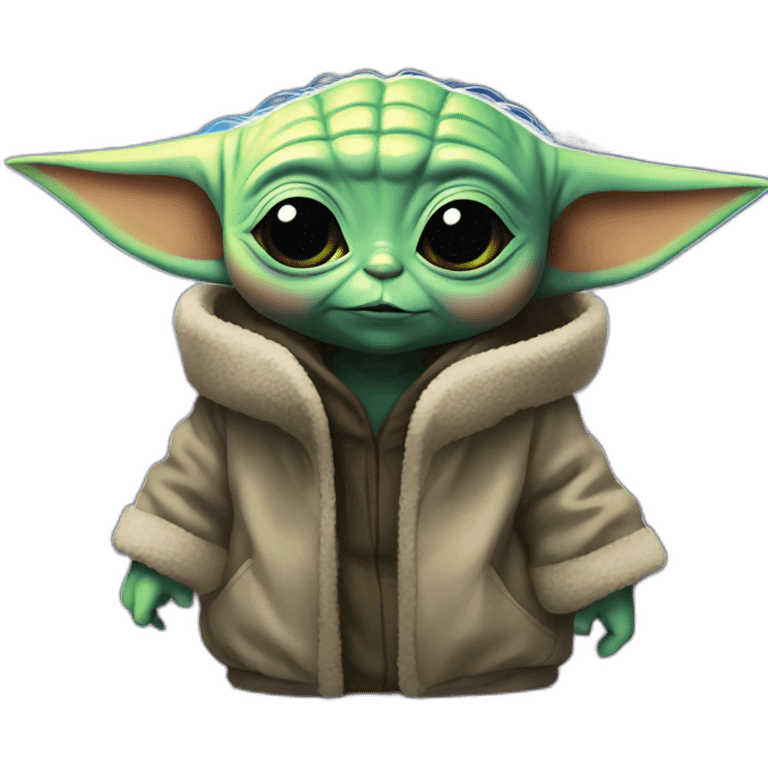 baby yoda at a rave emoji