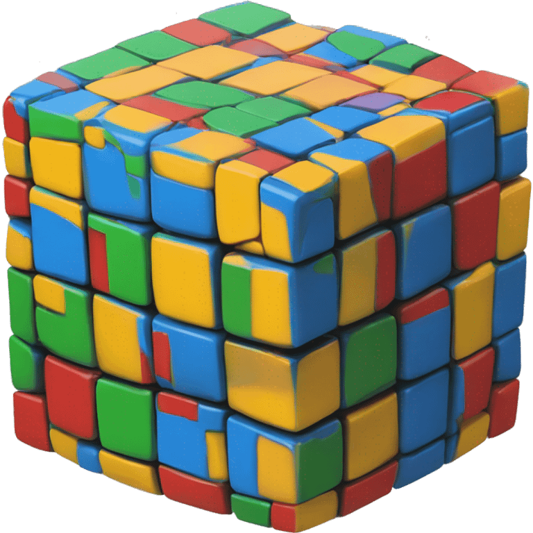 A rubik's cube emoji