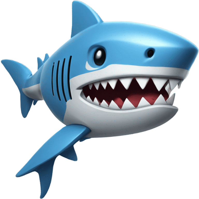 Robot shark punching emoji