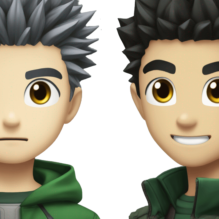 killua and gon from hunter hunter emoji