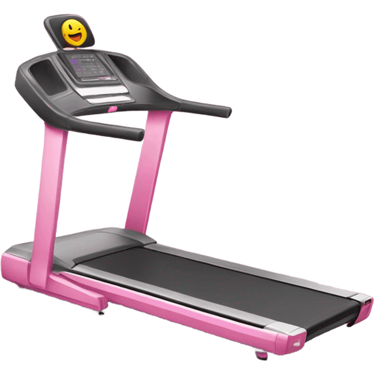 pink treadmill emoji