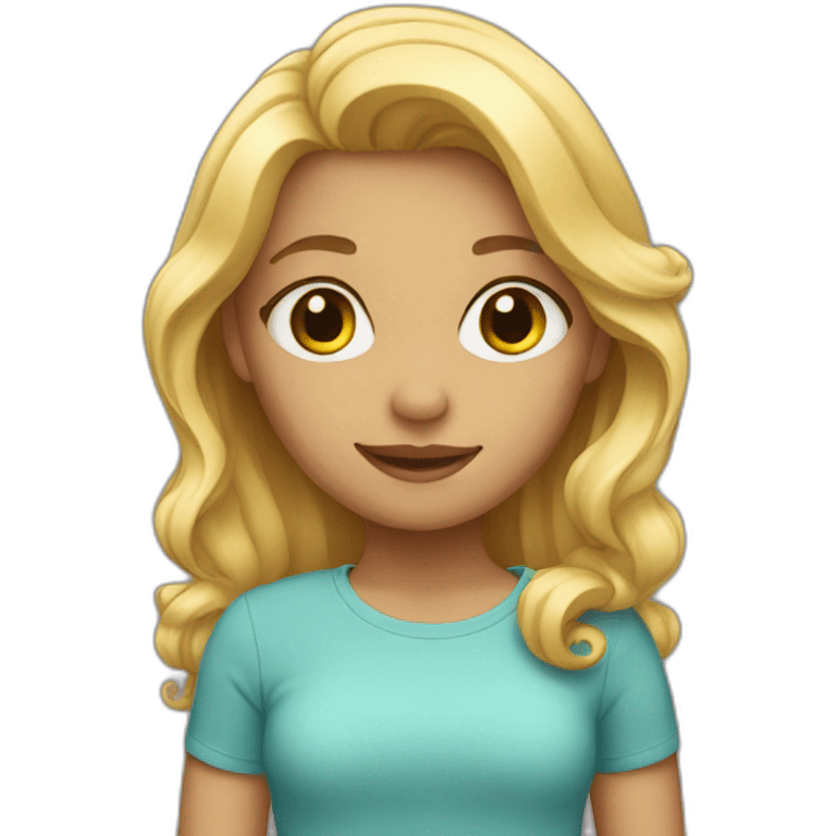 Girl with blond hair  emoji