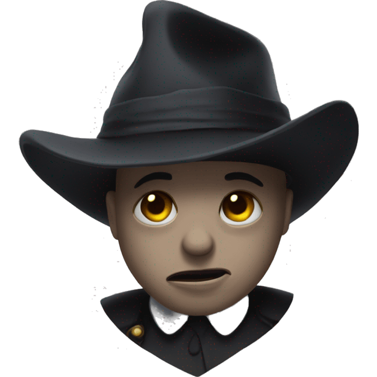 haunting solo in mini hat emoji