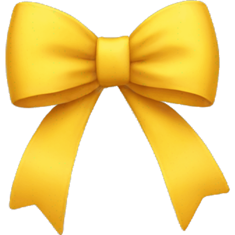 bright yellow bow emoji