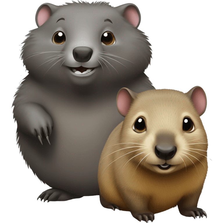 wombat and marmot emoji